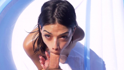 Harmony Wonder gets slippery and wet before having sex and getting facialed